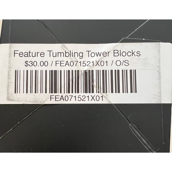 ONE SIZE • FEATURE • TUMBLING TOWER BLOCKS • JENGA ESQUE • CROSS-POSTED • FIRM - Picture 8 of 9